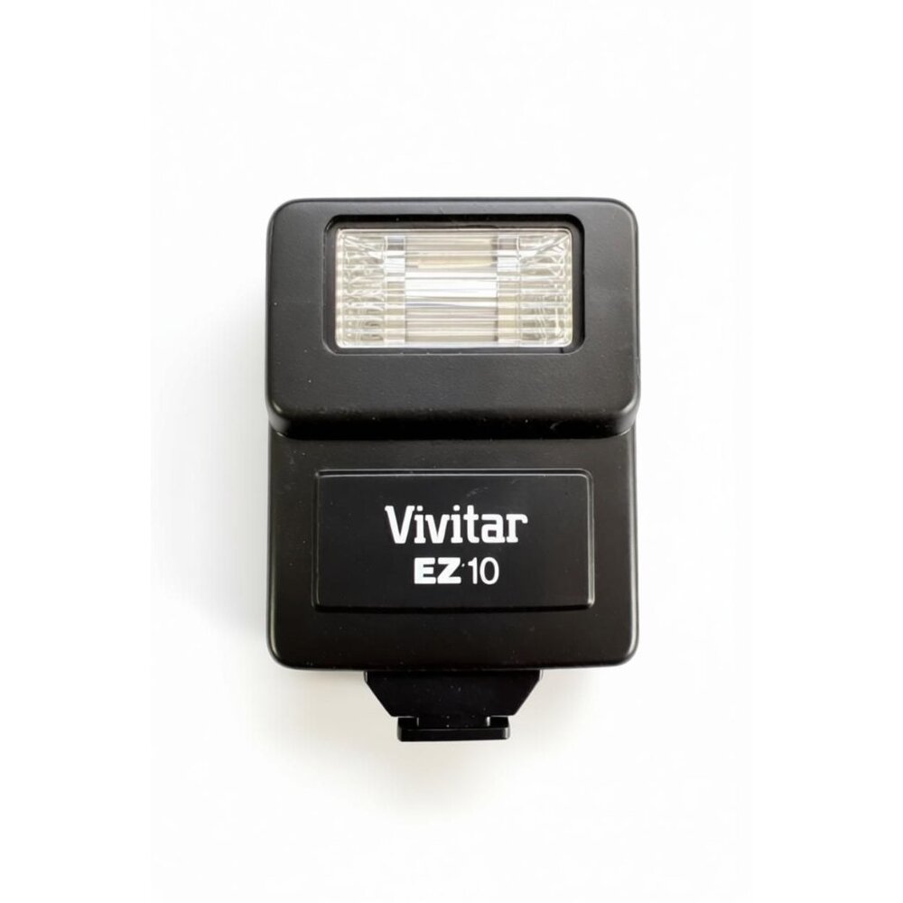 Vivitar EZ10 Camera Flash Unit With Exposure Table & On/Off Switch